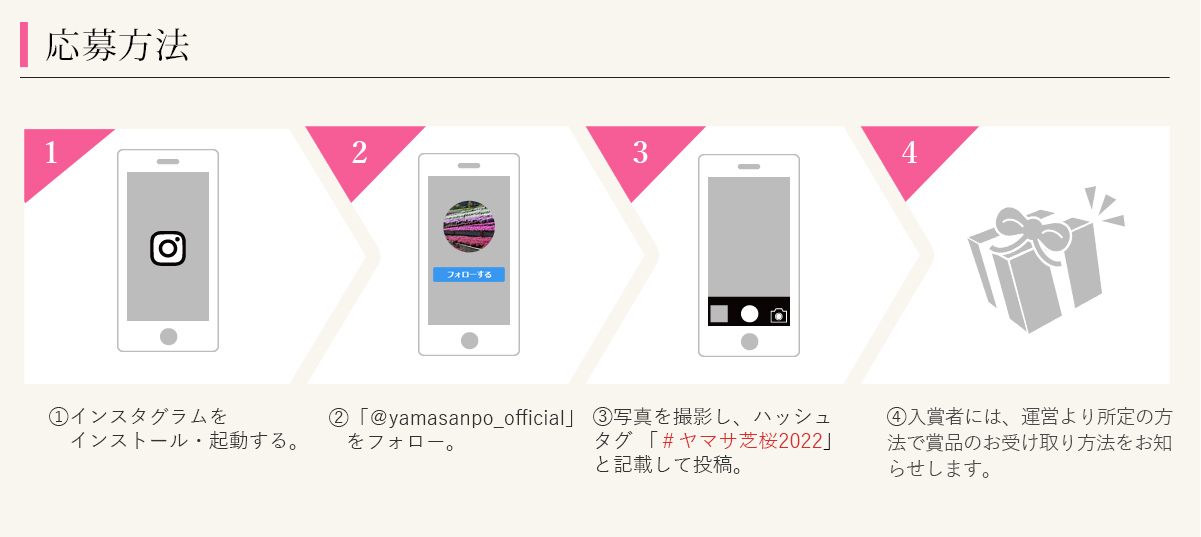 ヤマサ芝桜 インスタグラムフォトコンテスト