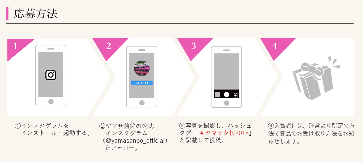 ヤマサ芝桜 インスタグラムフォトコンテスト